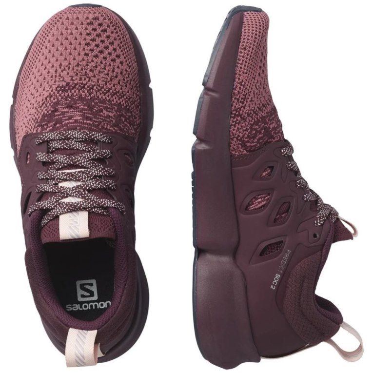 Salomon Predict Soc 2 Women's Running Shoes Burgundy | CA 14T36